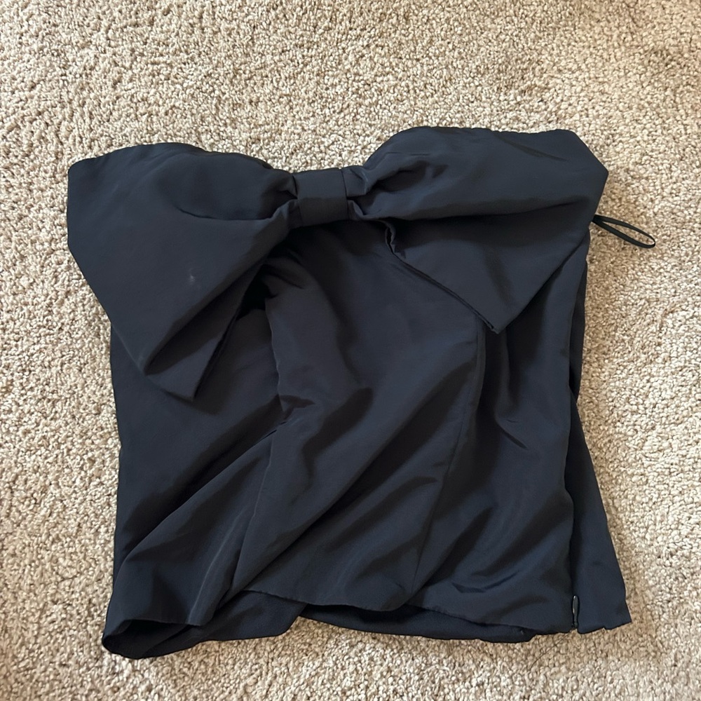 Express Black Bow Blouse